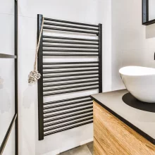 Gio Black Towel Radiator 800 x 600mm