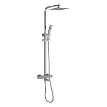 Gio Bliss Square Dual Head Shower and Bath Filler
