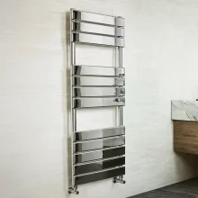 Gio Nova Chrome Bathroom Towel Radiator 1200 x 500mm