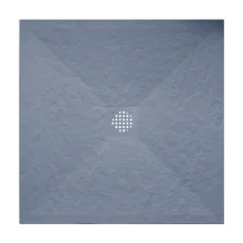 Gio Slate 800 x 800mm Cuttable Slate Shower Tray Grey Slate
