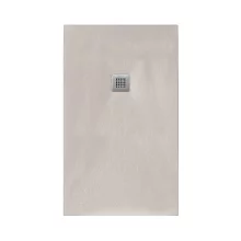 Giorgio2 Cut-To-Size Soft Taupe Slate Effect Shower Tray - 1600 x 800mm