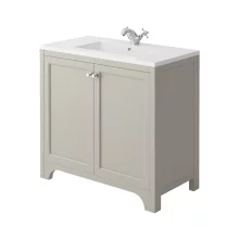 Lancia Harrogate Brunswick 900mm Traditional Dovetail Grey Vanity Unit