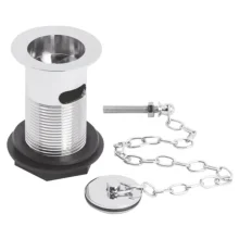 BC Sanitan Chrome Plug & Link Chain Basin Waste