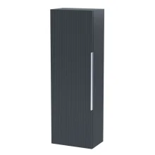 Hudson Reed Fluted 400 Soft Black Wall Hung Tall Unit