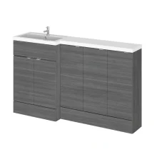 Hudson Reed Fusion Anthracite 1500 5 Door Combination Basin Vanity Unit
