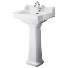 Hudson Reed Richmond Traditional 500 Comfort Height Basin & Pedestal