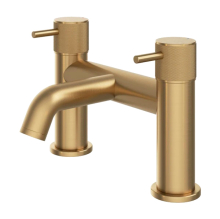 Abacus Iso Pro Deck Mounted Bath Filler - Brushed Brass