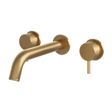Abacus Iso Pro Concealed Wall Mounted Basin Mixer - Brushed Brass