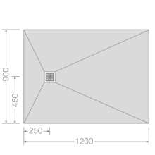 Jackoboard Aqua 1800 x 900mm Tileable Wetroom Shower Tray - Offset Drain