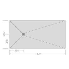 Jackoboard Aqua 1800 x 900mm Tileable Wetroom Shower Tray - Offset Drain