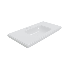 Artize VIC White 1000x510MM Wall Hung Console Basin With Three Tap Hole & Fixing Accessories 