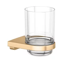 Keuco Collection Moll Brushed Brass Tumbler Holder