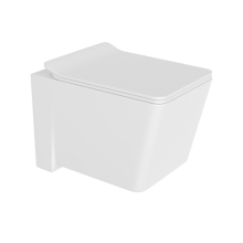 Jaquar Kubix Prime Rimless Wall-Hung White Toilet & Soft Close Seat
