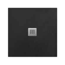 Lancia Cuttable Slate Square Shower Tray - Black