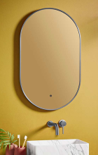 Scudo Aubrey LED Mirror Brass 500 x 800mm