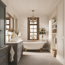 Multipanel Pure Collection Crystal Marble Shower Board