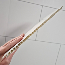Neptune 250 White Chrome Strip - PVC Plastic Wall & Ceiling Cladding - 4m - 4 Pack