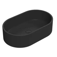 Nuie Luxe 565mm Black Oval Countertop Basin