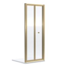Nuie Rene Brushed Brass 900mm Bi-Fold Shower Door