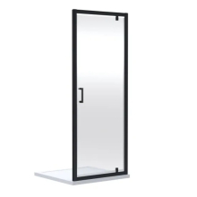 Nuie Rene Matt Black 800mm Pivot Shower Door