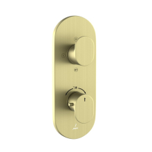 Jaquar Opal Prime Matt Brass Concealed 3 Outlet Shower Valve 