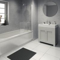  Platinum Travertine Riven Nuance Waterproof Shower Board 
