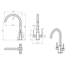 Marata Copper Kitchen Mixer Tap - Francis Pegler Comap