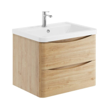 Lancia Bella 600 Davos Oak Wall Hung Vanity