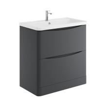 Lancia Bella 800mm Matt Grey Floor Standing Vanity Unit