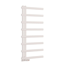 Lancia Carlo 1150 x 500mm White Designer Towel Rail