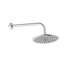 Lancia Round Brushed Nickel Shower Head and Arm