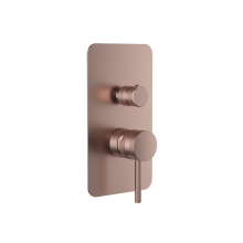 Lancia Core Brushed Bronze Concealed Manual Dual Outlet