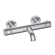 Lancia Score Chrome Wall Mounted Thermostatic Bath Filler