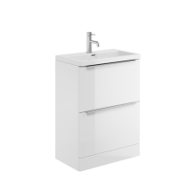 Lancia Muro 600 White Vanity Unit & Basin