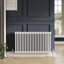 Scudo 2 Column 600 x 1010mm White Horizontal Designer Radiator