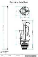 Skylo Mechanical Dual Flush Valve Toilet Cistern Syphon - SKY020 - Viva Sanitary