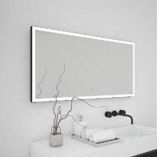 HIB Duplus 80 LED Mirror With Charging Socket, 600 x 800