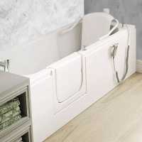 Wall Mounted White Fold Down Shower Seat - Euroshowers