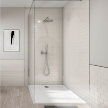 Pure White Wetwall Tile Collection Metro Tile Effect Panels