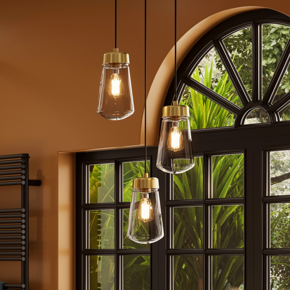 HiB Summit LED Brass Pendant Light