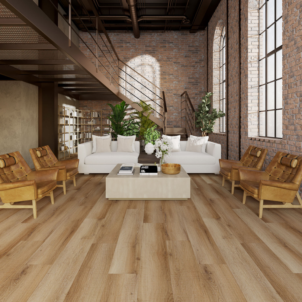 Clever Click Rigid Buffalo Maple Plank Flooring 1.76m2 Per Pack