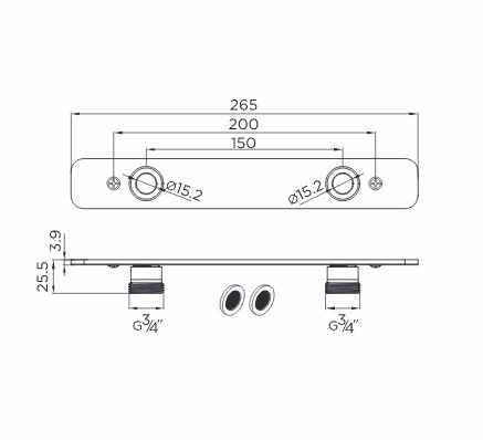 Niagara Bar Valve Fixing Plate