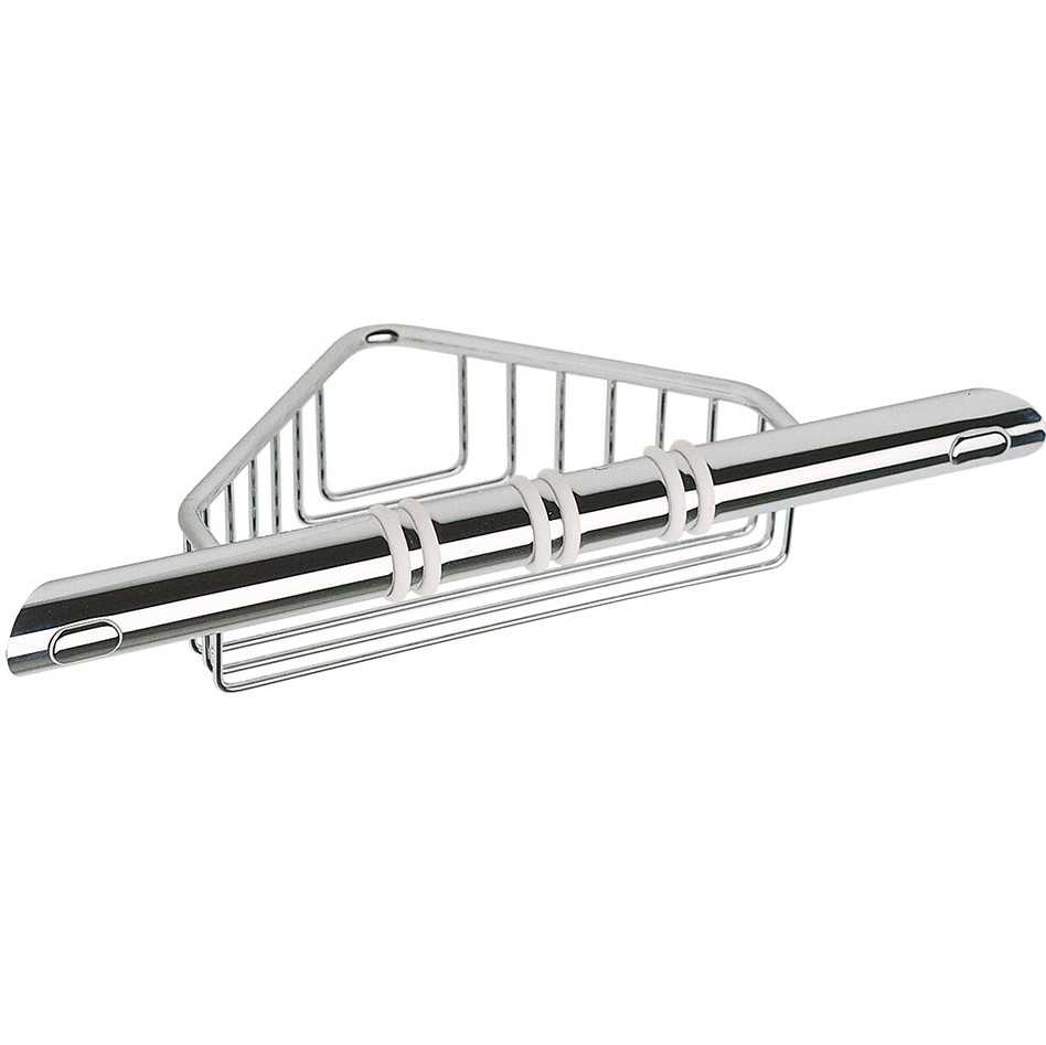 Inda Hotellerie Grab Bar with Corner Shower Basket