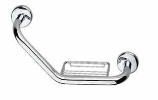 Inda Gealuna Cranked Grab Bar Including Soap Basket