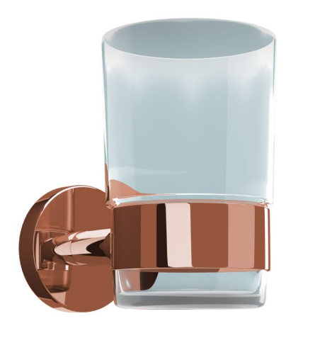 Jaquar Continental Blush Gold PVD Tumbler And Holder 