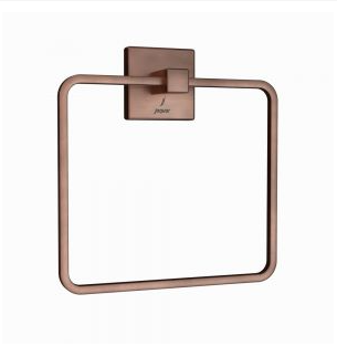 Jaquar Kubix Prime Antique Copper Square Towel Ring   