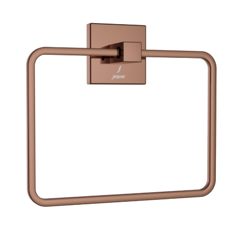 Jaquar Kubix Prime Blush Gold PVD Square Towel Ring  