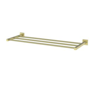 Jaquar Kubix Prime 600mm Brass Matt Towel Shelf   