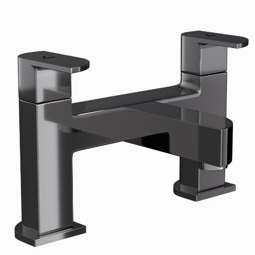 Jaquar Alive Black Chrome 2 Hole H Type Bath Filler