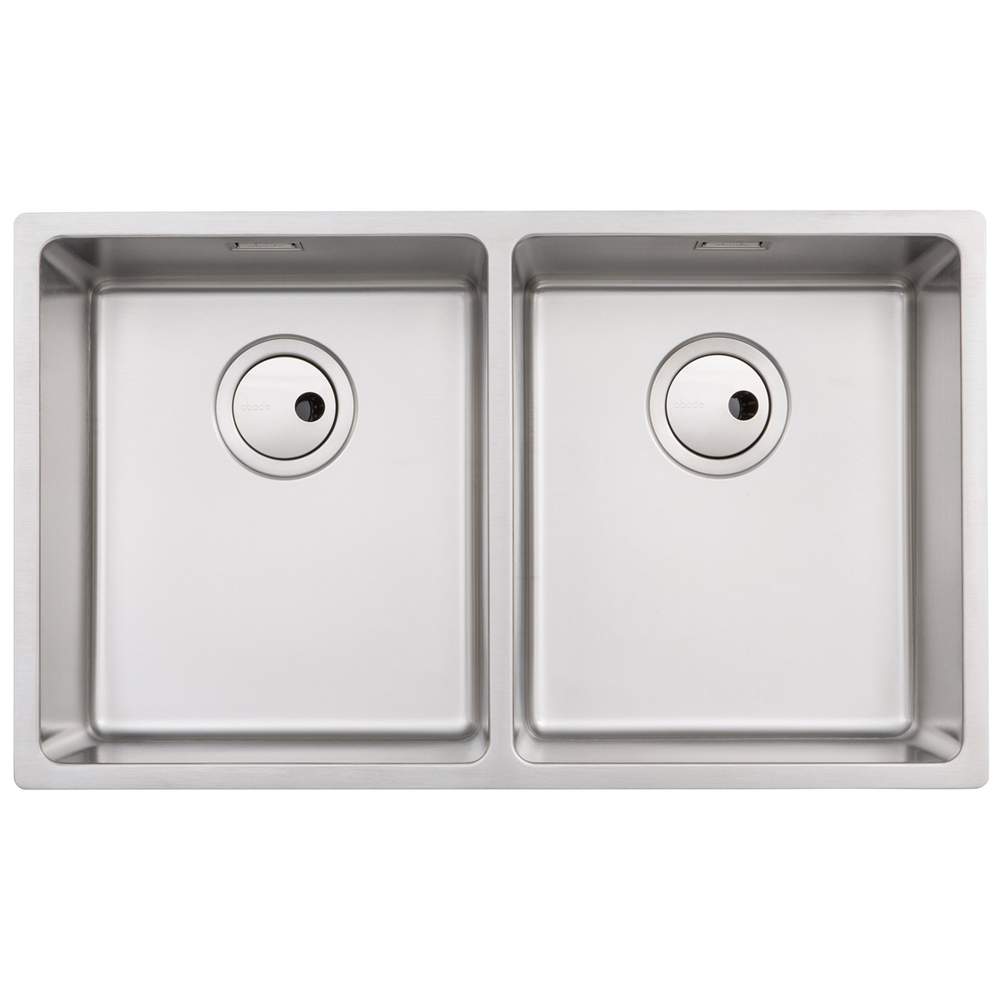 Abode Matrix R15 2 Bowl Undermount / Inset Kitchen Sink - Stainless Steel 700mm